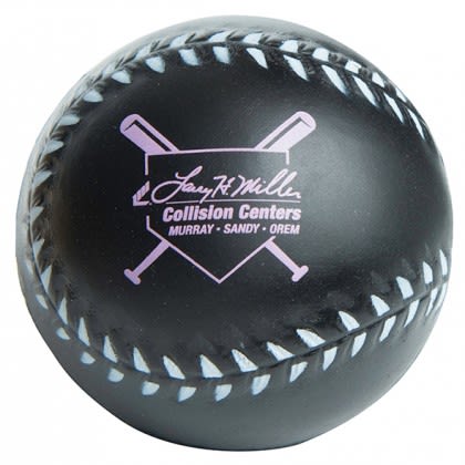 Black Custom Imprinted Mood Baseball Stress Toys | Promotional Stress Baseballs | Color Changing Stress Toys